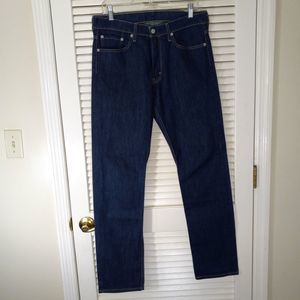 Levi's 513 Jeans W31XL32 Slim Straight Dark Wash Stretch Denim Levis Denim